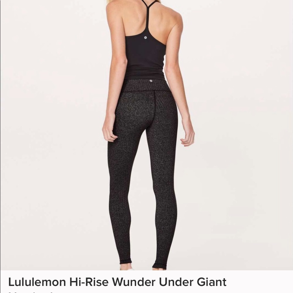 Size 6 Lululemon Herringbone wunderunder leggings
